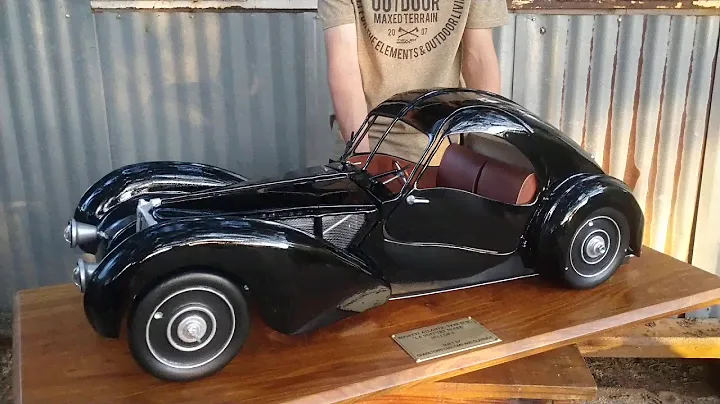Hand-Built 1:4 Scale Bugatti Type 57 SC Atlantic Model Car!!